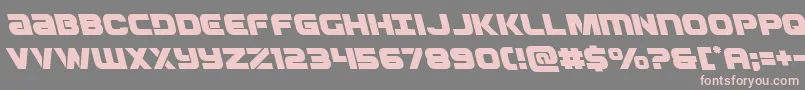 Ozdaleft Font – Pink Fonts on Gray Background