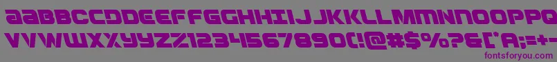 Ozdaleft Font – Purple Fonts on Gray Background