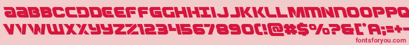 Ozdaleft Font – Red Fonts on Pink Background