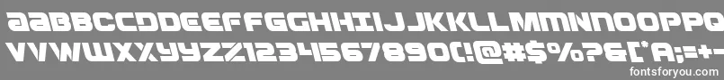 Ozdaleft Font – White Fonts on Gray Background