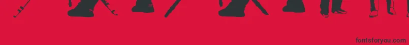 Więcej informacji o czcionce FenotypeDingsPeople0.5 Czcionka FenotypeDingsPeople0.5 – czarne czcionki na czerwonym tle