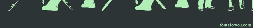 Saiba mais sobre a fonte FenotypeDingsPeople0.5 Fonte FenotypeDingsPeople0.5 – fontes verdes em um fundo preto