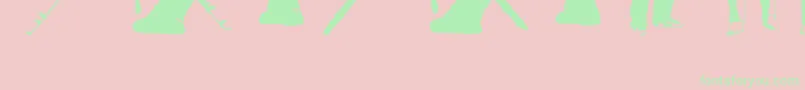 FenotypeDingsPeople0.5-Schriftart – Grüne Schriften auf rosa Hintergrund