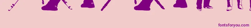 Подробнее о шрифте FenotypeDingsPeople0.5 Шрифт FenotypeDingsPeople0.5 – фиолетовые шрифты на розовом фоне