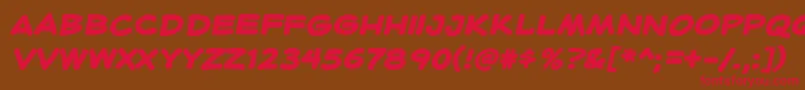HeroidBold Font – Red Fonts on Brown Background