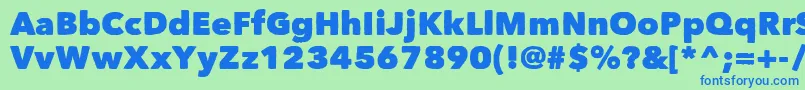 Matiz Font – Blue Fonts on Green Background