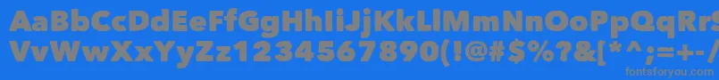 Matiz Font – Gray Fonts on Blue Background