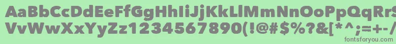 Matiz Font – Gray Fonts on Green Background