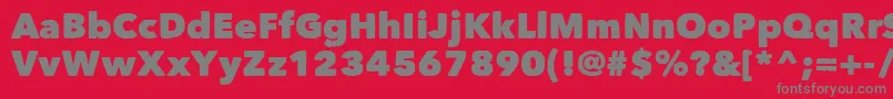 Matiz Font – Gray Fonts on Red Background