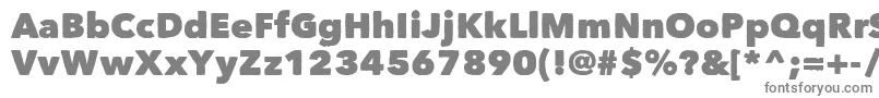 フォントMatiz – 白い背景に灰色の文字