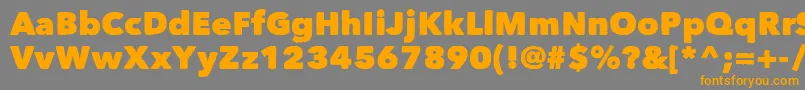 Matiz Font – Orange Fonts on Gray Background