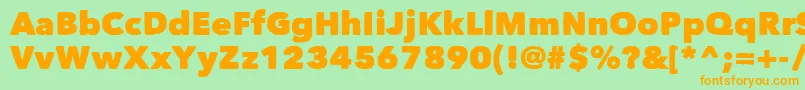 Matiz Font – Orange Fonts on Green Background