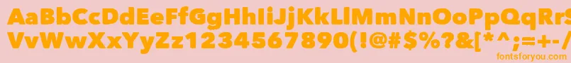 Matiz Font – Orange Fonts on Pink Background