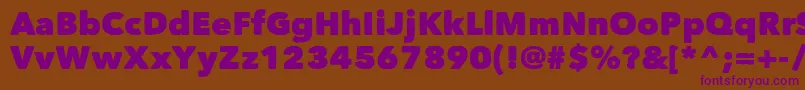 Matiz Font – Purple Fonts on Brown Background