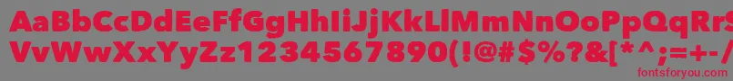 Matiz Font – Red Fonts on Gray Background