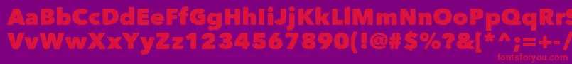 Matiz Font – Red Fonts on Purple Background