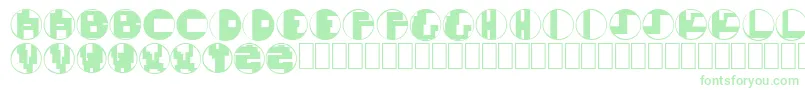 MondoTechno Font – Green Fonts on White Background