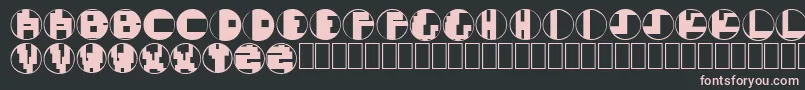 MondoTechno Font – Pink Fonts on Black Background