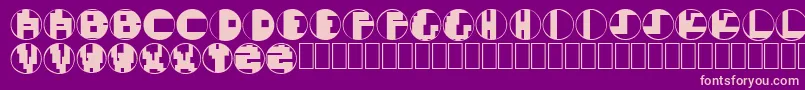 MondoTechno Font – Pink Fonts on Purple Background