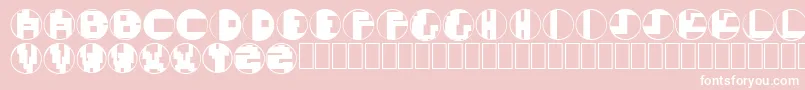 MondoTechno Font – White Fonts on Pink Background