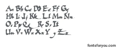 Schriftart Fatescripttext29Bold