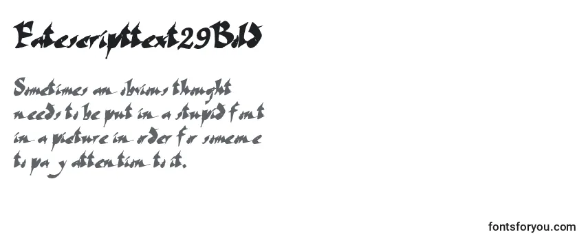 Fatescripttext29Bold Font