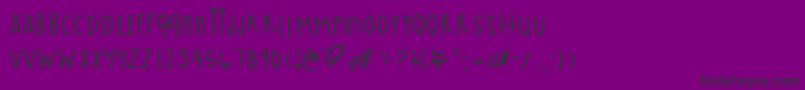 Pastelskies Font – Black Fonts on Purple Background