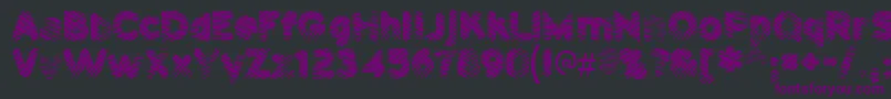 PantspatrolRegular Font – Purple Fonts on Black Background