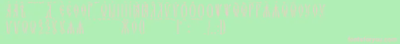 ZlatoustKucsSpacedout Font – Pink Fonts on Green Background