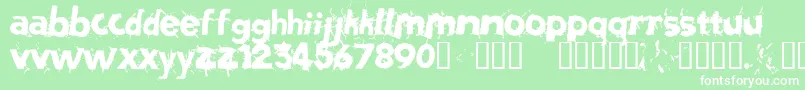Salvatio Font – White Fonts on Green Background