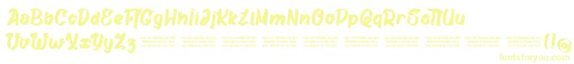 GatalikePersonalUse Font – Yellow Fonts