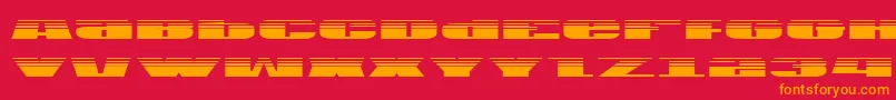 U.S.A.Gradient Font – Orange Fonts on Red Background