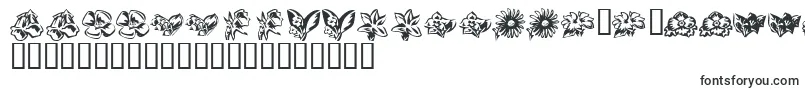 Шрифт KrBeautifulFlowers3 – фризские шрифты