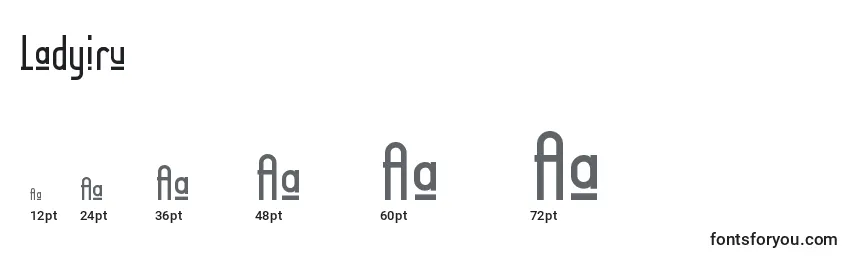 Ladyiru Font Sizes