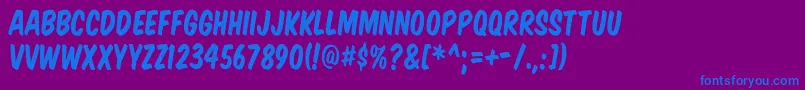 Vtcsupermarketsaleregular Font – Blue Fonts on Purple Background