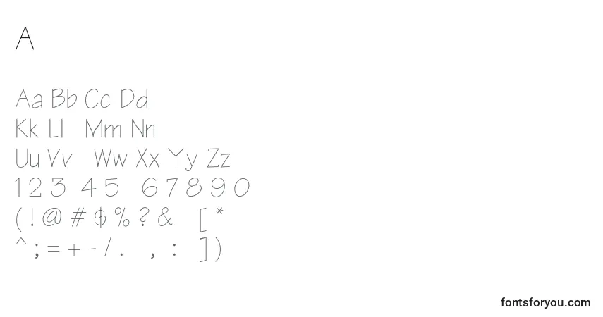 Шрифт Architect – алфавит, цифры, специальные символы