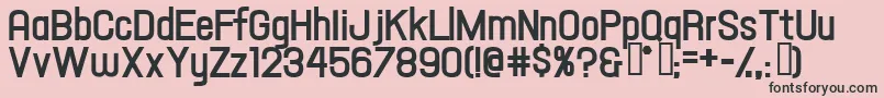 HallandaleTextBoldJl Font – Black Fonts on Pink Background