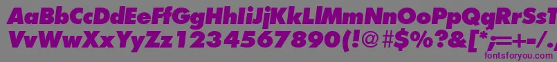 FunctiontwoextraboldRegularitalic-fontti – violetit fontit harmaalla taustalla