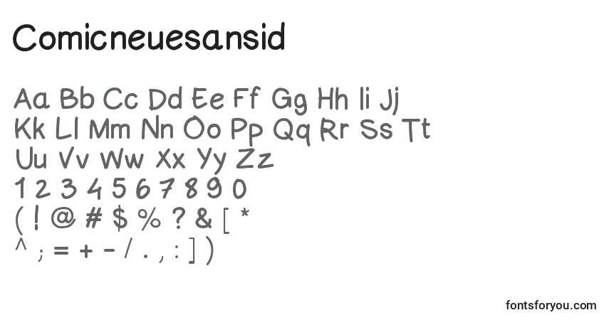 Comicneuesansid Font – alphabet, numbers, special characters