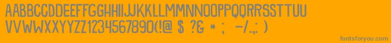 DkSnemand Font – Gray Fonts on Orange Background