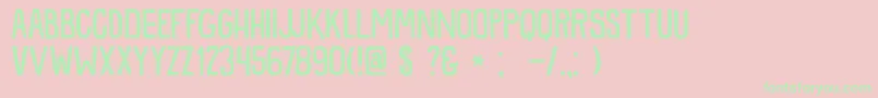 DkSnemand Font – Green Fonts on Pink Background