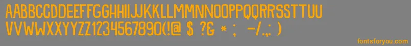DkSnemand Font – Orange Fonts on Gray Background