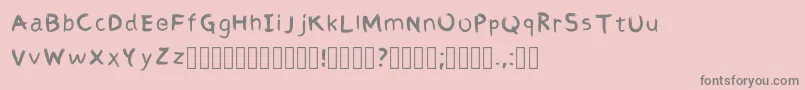 Police AbbiRegular – polices grises sur fond rose