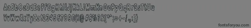 FidgetyBrk-Schriftart – Schwarze Schriften auf grauem Hintergrund