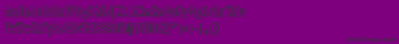 FidgetyBrk Font – Black Fonts on Purple Background