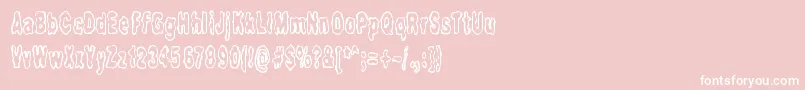 FidgetyBrk Font – White Fonts on Pink Background