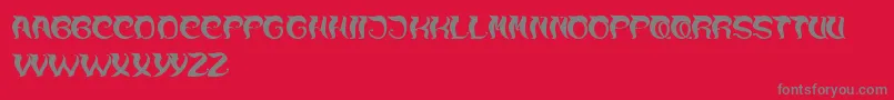 OverTheMountain Font – Gray Fonts on Red Background