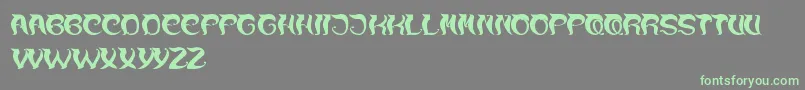 OverTheMountain Font – Green Fonts on Gray Background