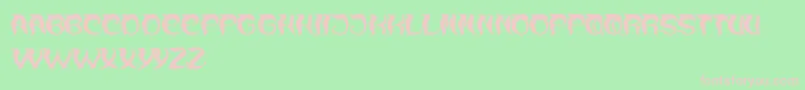 OverTheMountain Font – Pink Fonts on Green Background