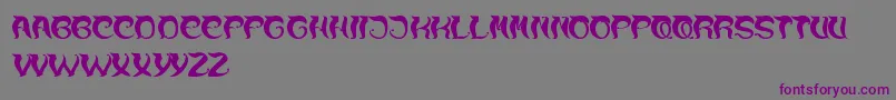 OverTheMountain Font – Purple Fonts on Gray Background